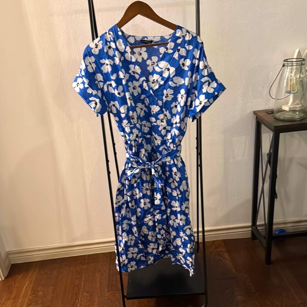 Floral Blue Dress